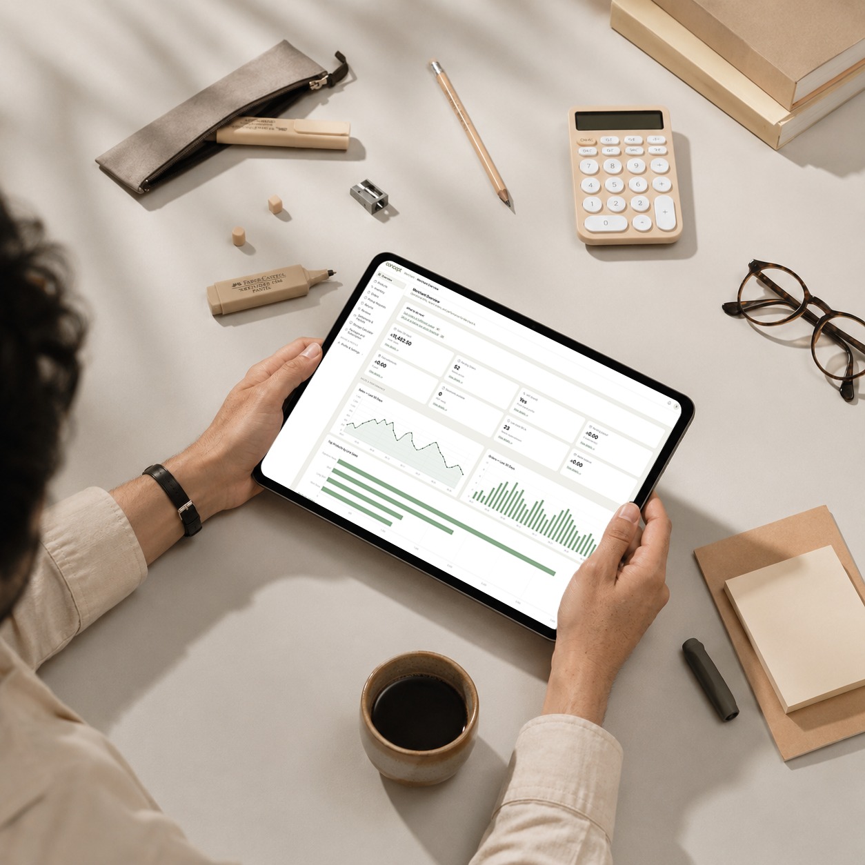 Concept merchant dashboard